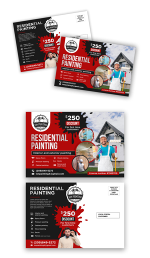 Postcard Design by debdesign for ION PAINTING | Design: #28204681