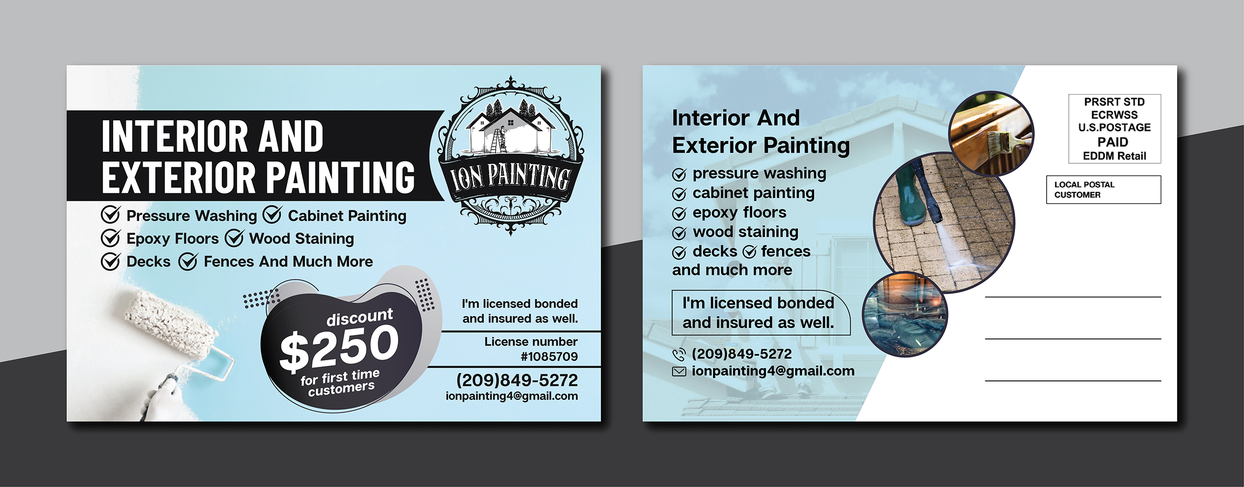 Design de Carte Postale par Deziners Zone pour ION PAINTING | Design #28204572