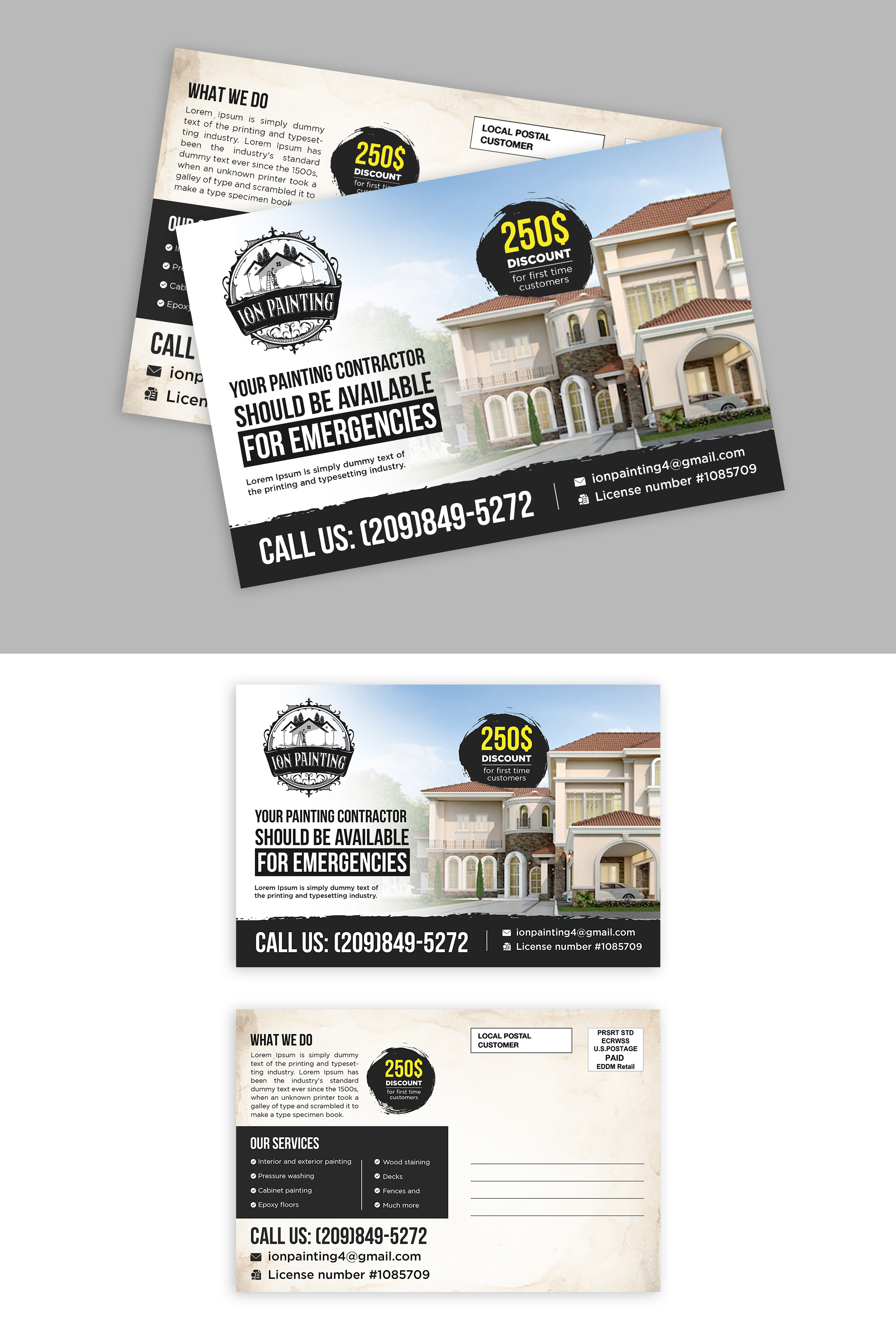 Postcard Design by Deepak_9_Malhotra for ION PAINTING | Design #28203770