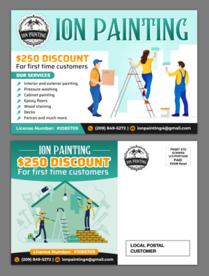 Postcard Design by SAI DESIGNS for ION PAINTING | Design: #28212482