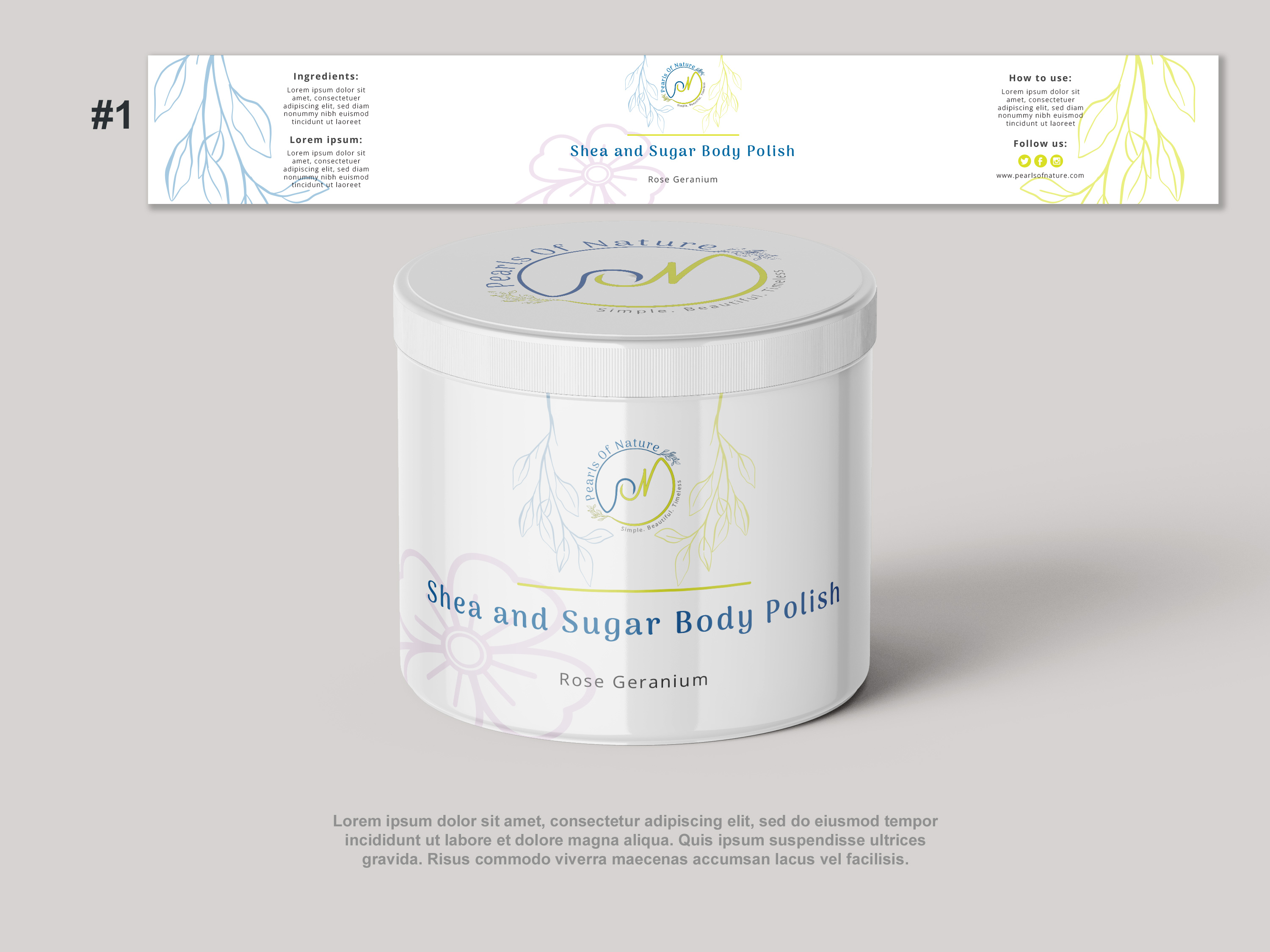 Design Emballage par HMZDGN pour Pearls of Nature | Design #28218603