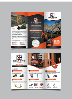 New equipment, plant and machinery hire shop needs a flyer, also business cards | Design de Flyer par alex989