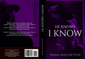 He Knows I Know- (Murder Mystery/ crime novel) | Print Design by AnninWonderland