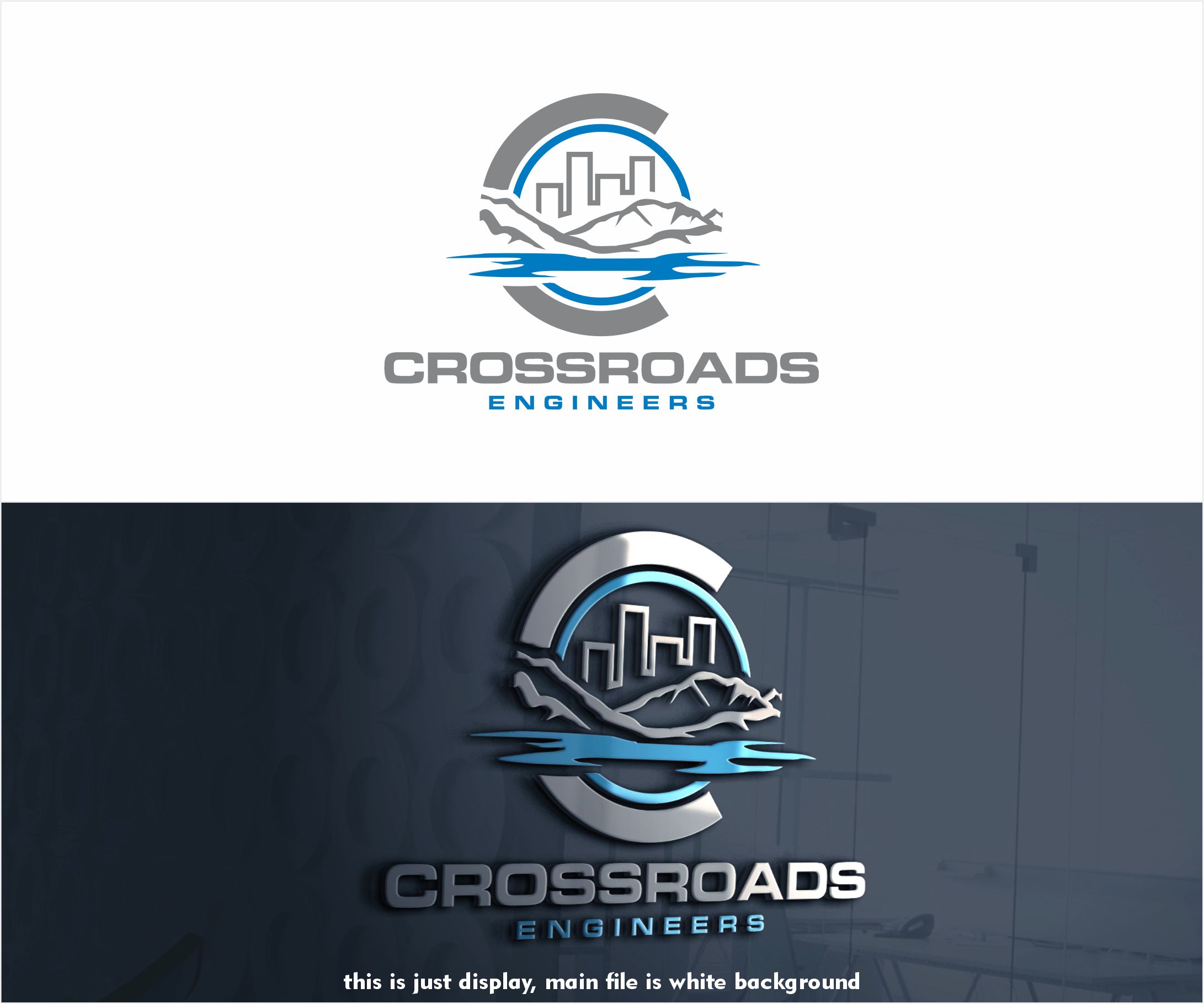 Logo Design by alkaline for Crossroads Engineering | Design #28207769