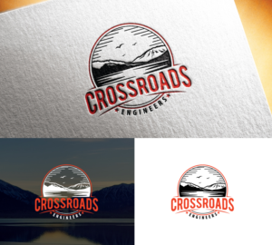 Logo Design by step forward 2 for Crossroads Engineering | Design: #28209083