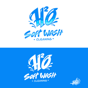H2O Soft Wash Cleaning | Logo Design by El Yisk 2