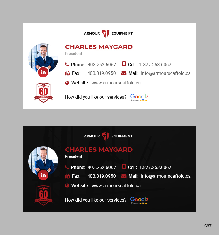 Email Marketing Design by pb for Armour Equipment Sales & Rentals Ltd. | Design #28222010