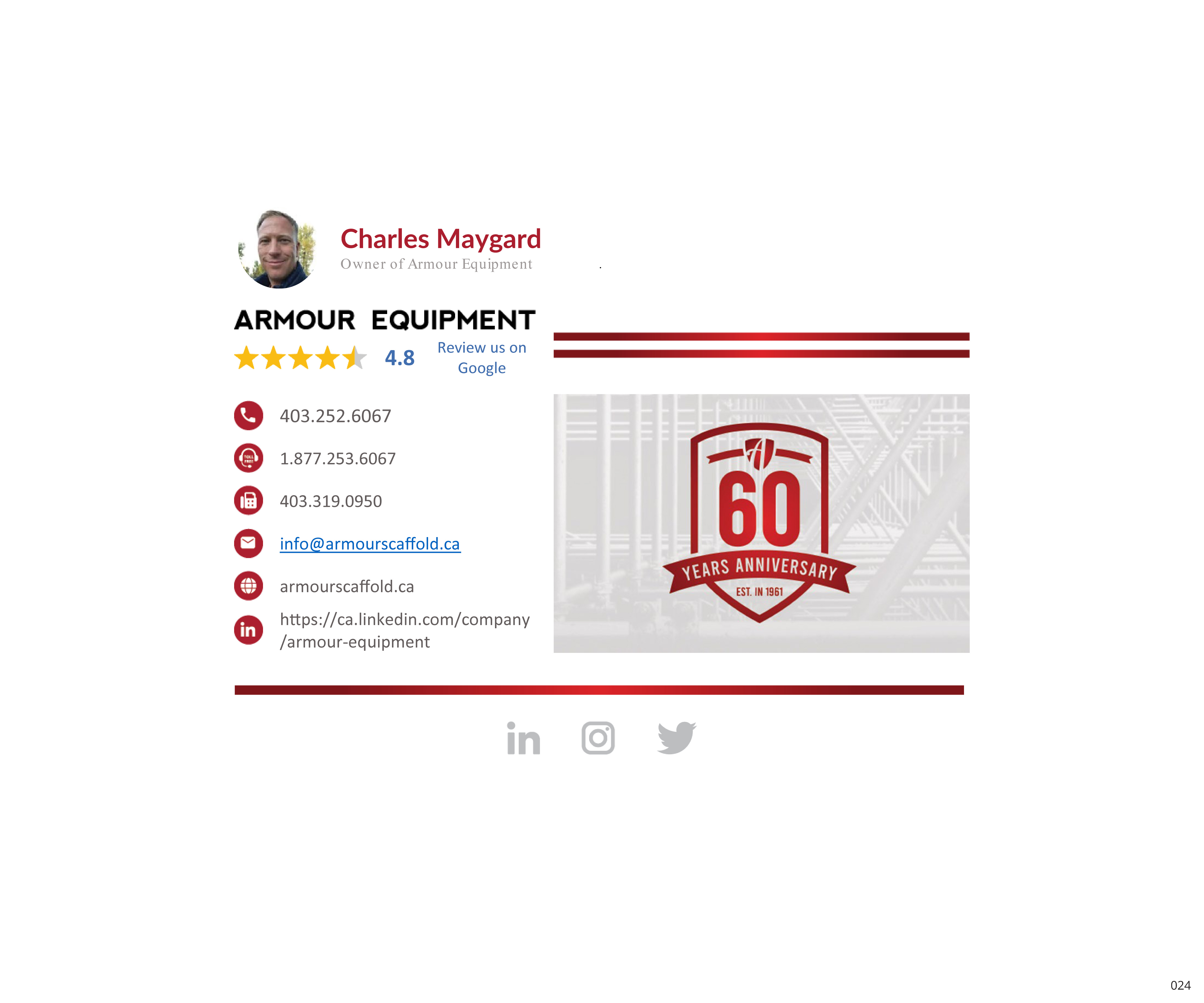 Email Marketing Design by jnh for Armour Equipment Sales & Rentals Ltd. | Design #28260386