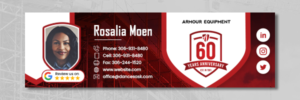 Email Marketing Design by ag622988 for Armour Equipment Sales & Rentals Ltd. | Design: #28257023