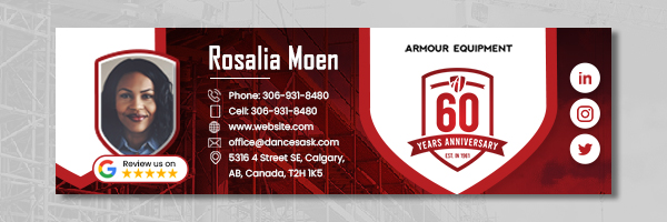Email Marketing Design by ag622988 for Armour Equipment Sales & Rentals Ltd. | Design #28306593