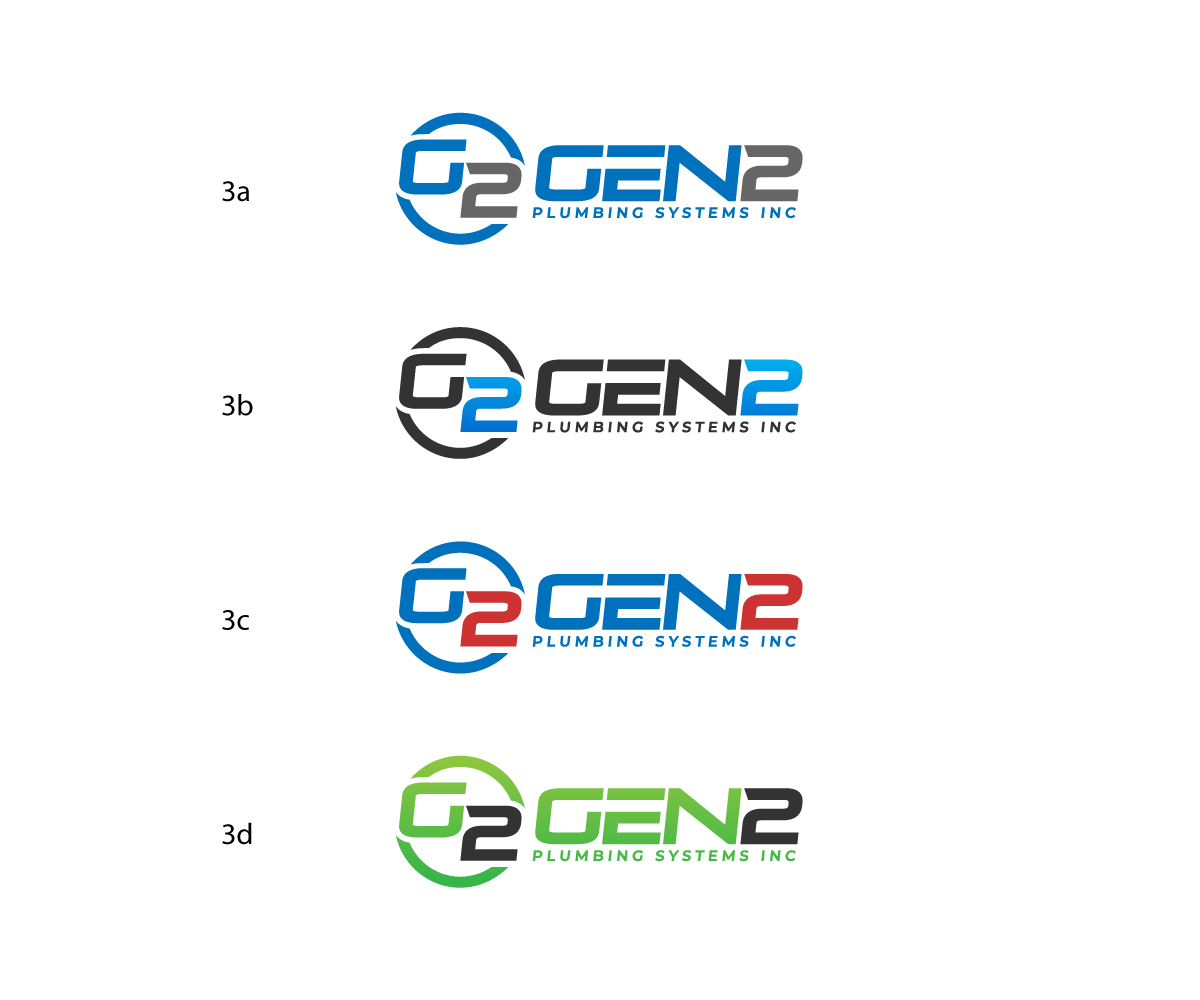 Logo Design by aglaronde23 for Gen2 Plumbing Systems Inc | Design #28890408