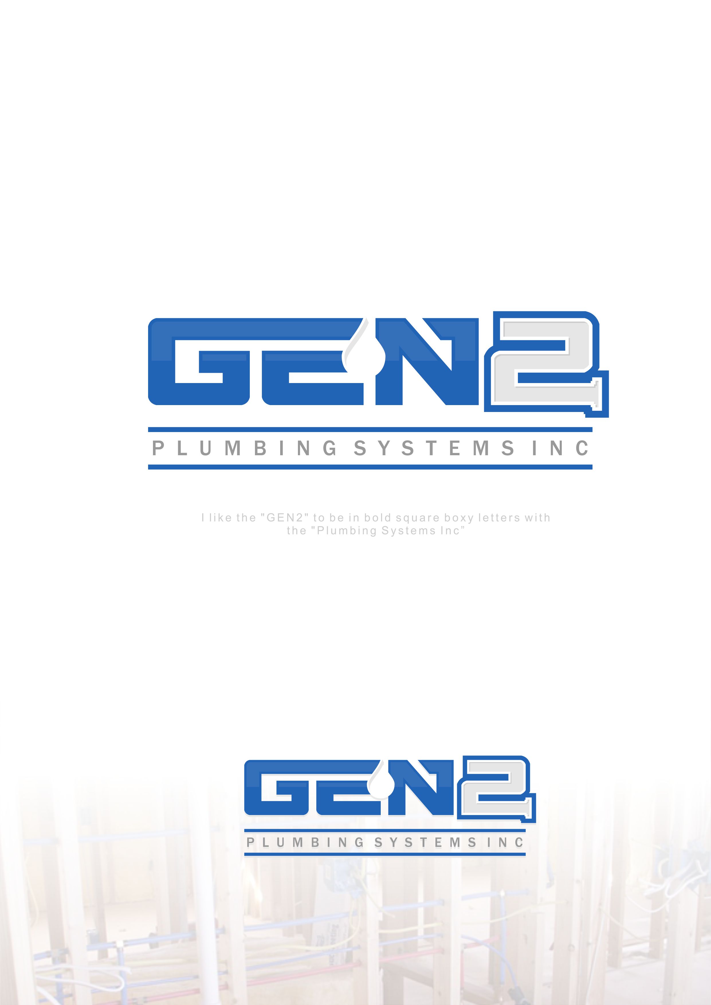 Logo-Design von alok bhopatkar für Gen2 Plumbing Systems Inc | Design #28385016