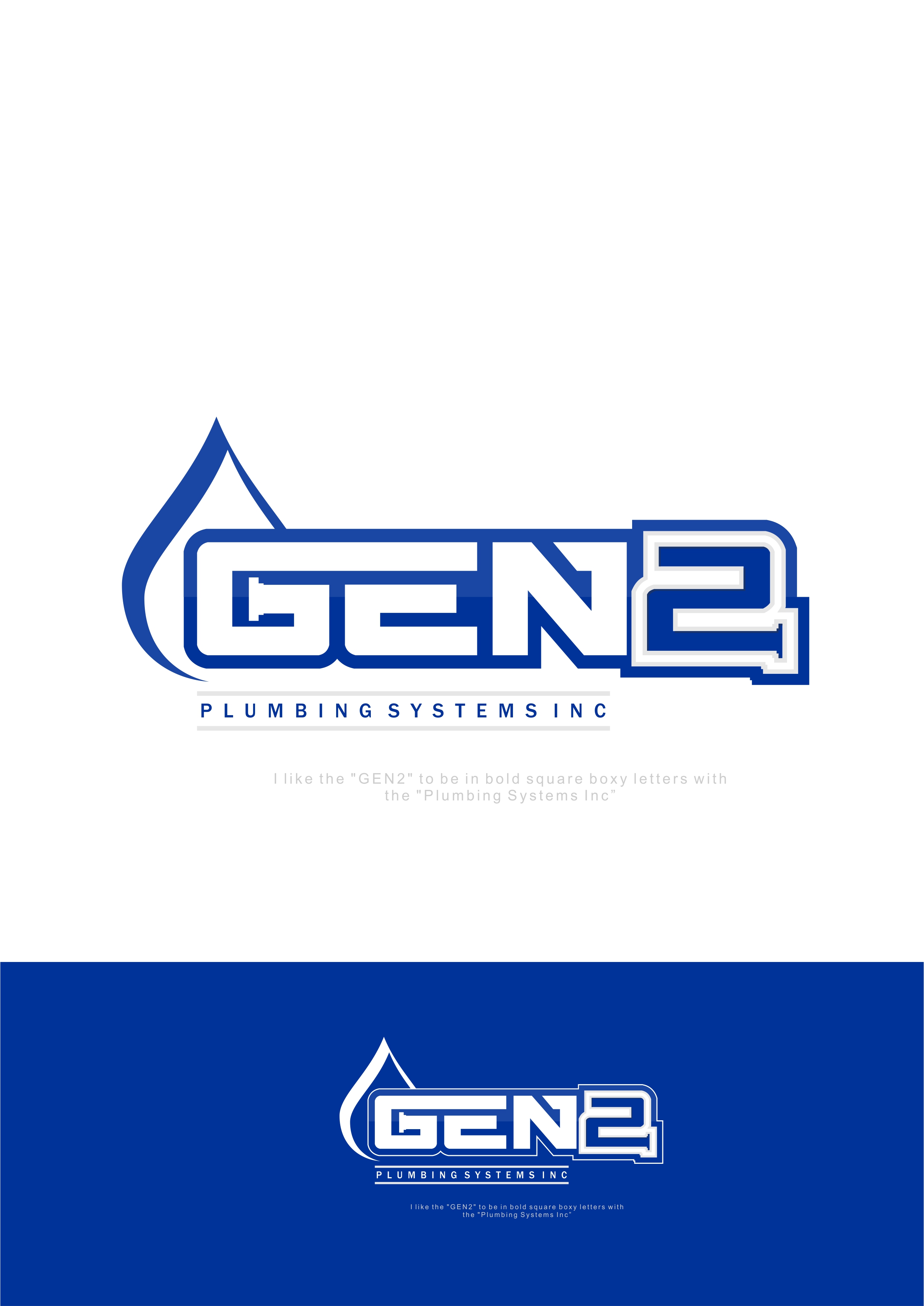 Logo Design by alok bhopatkar for Gen2 Plumbing Systems Inc | Design #28387791