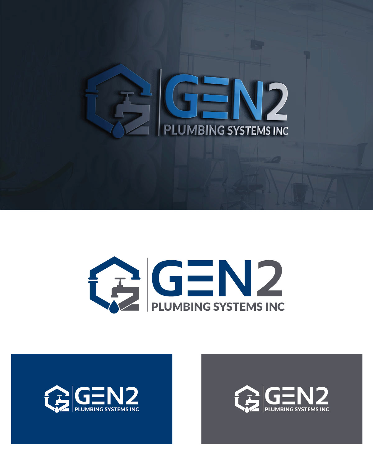 Logo-Design von Isnah Logo für Gen2 Plumbing Systems Inc | Design #28473184