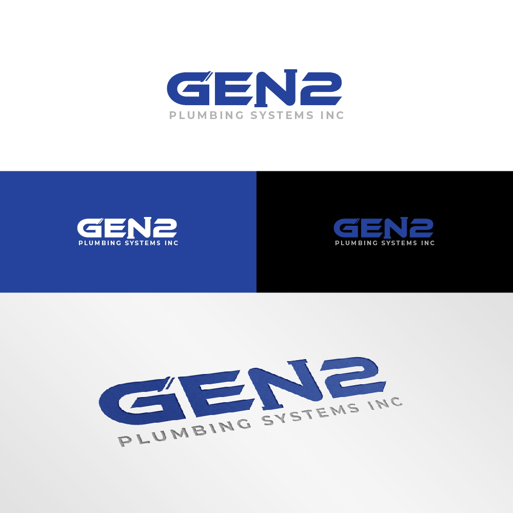 Logo-Design von AlphabetZero.co.uk für Gen2 Plumbing Systems Inc | Design #28234838