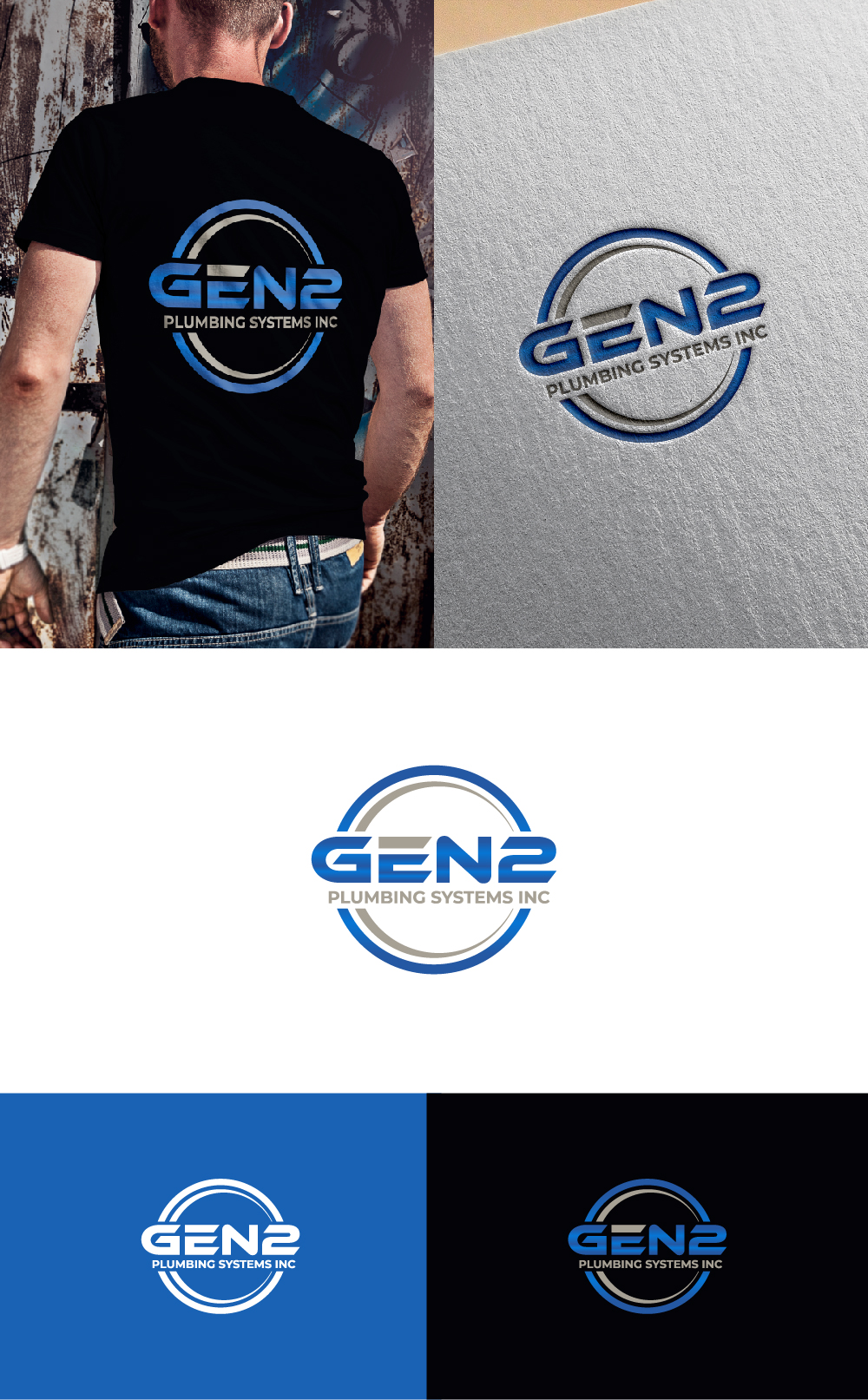 Logo-Design von AlphabetZero.co.uk für Gen2 Plumbing Systems Inc | Design #28234844