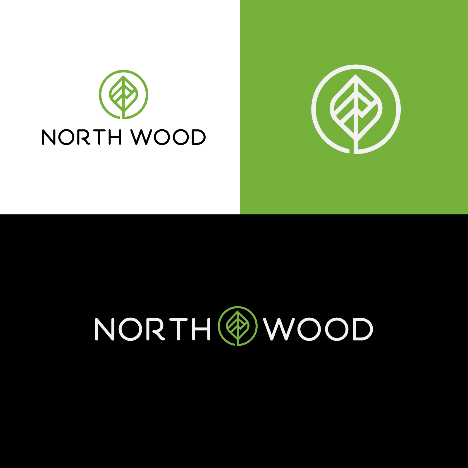 Logo Design by Farhad Kreative for North Wood | Design #28230944