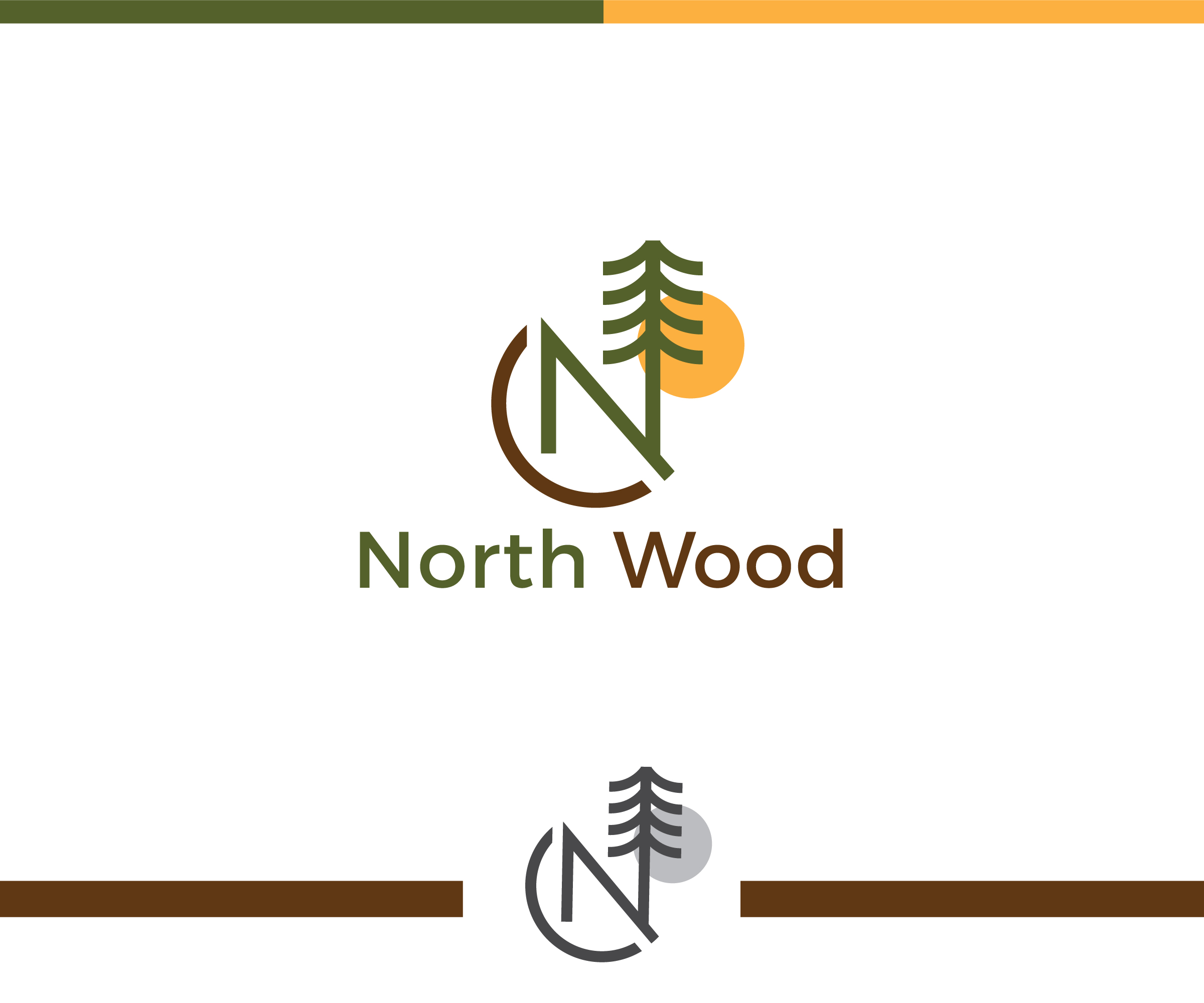 Logo Design by ecorokerz for North Wood | Design #28228198