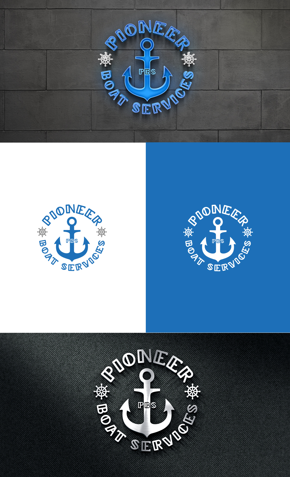 Logo Design by GLDesigns for Pioneer Boat Services | Design #28225216