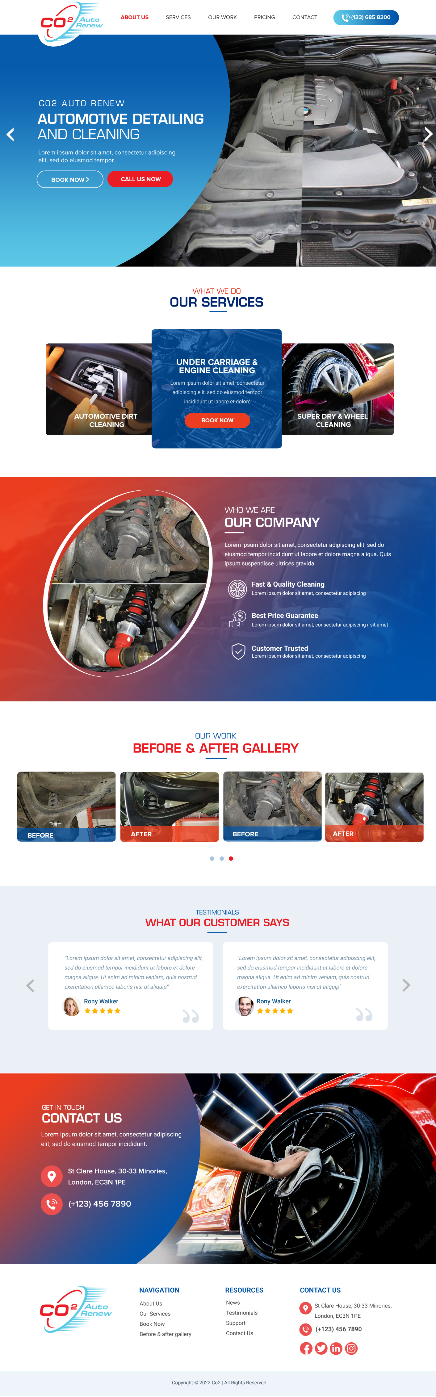 Web Design by Blue Sparrow for Co2 Auto Renew LLC | Design #28228779