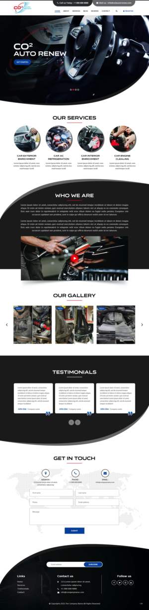 Web Design by pb for Co2 Auto Renew LLC | Design: #28231403