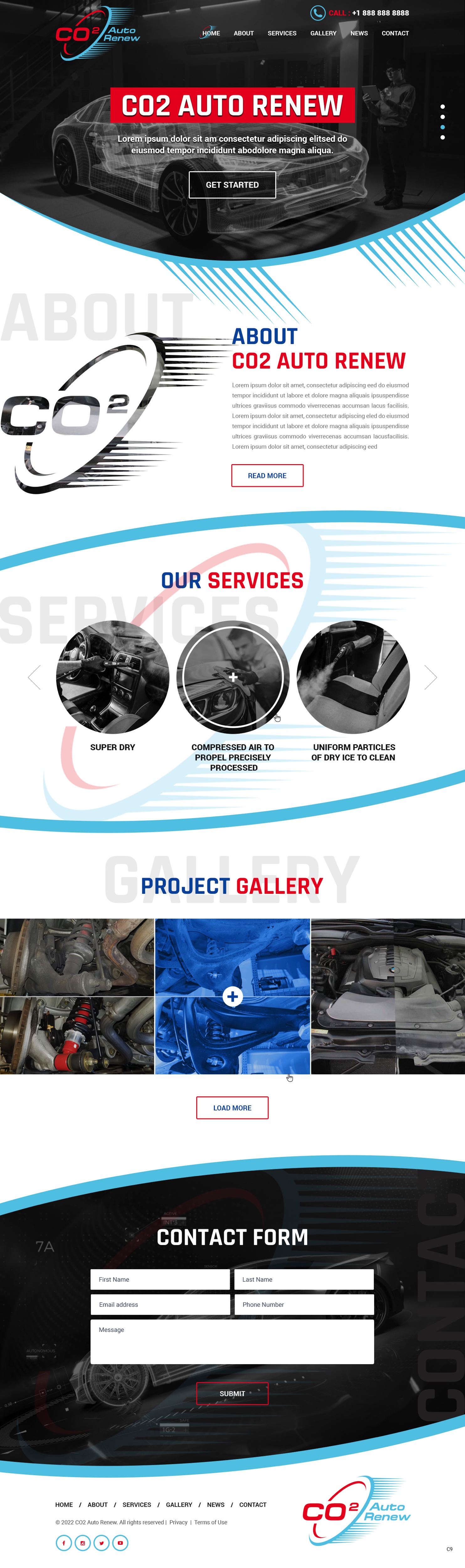 Web Design by pb for Co2 Auto Renew LLC | Design #28231404