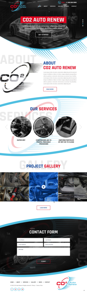 Web Design by pb for Co2 Auto Renew LLC | Design: #28231404