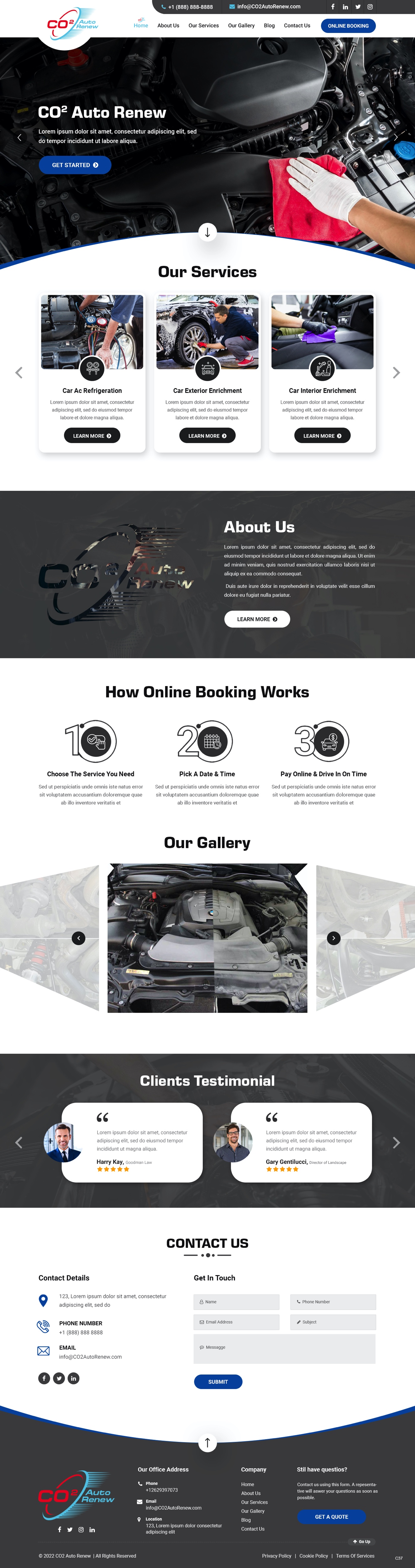 Web Design by pb for Co2 Auto Renew LLC | Design #28231405