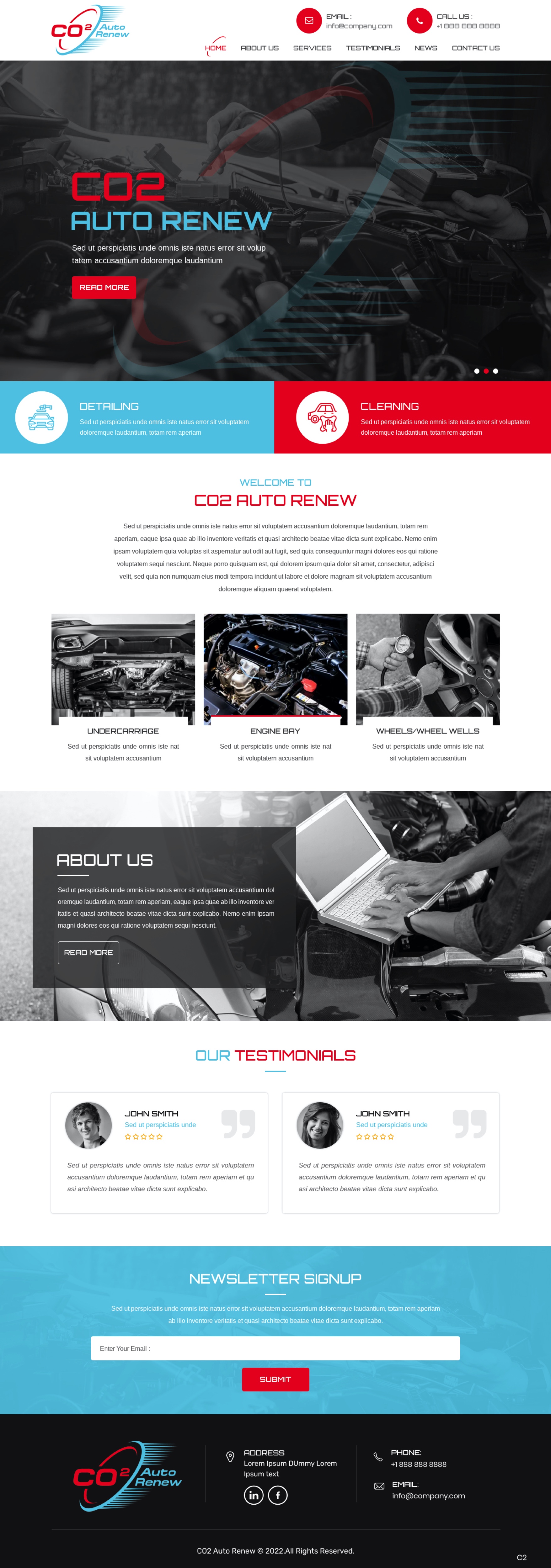 Web Design by pb for Co2 Auto Renew LLC | Design #28231406