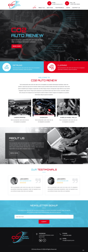 Web Design by pb for Co2 Auto Renew LLC | Design: #28231406