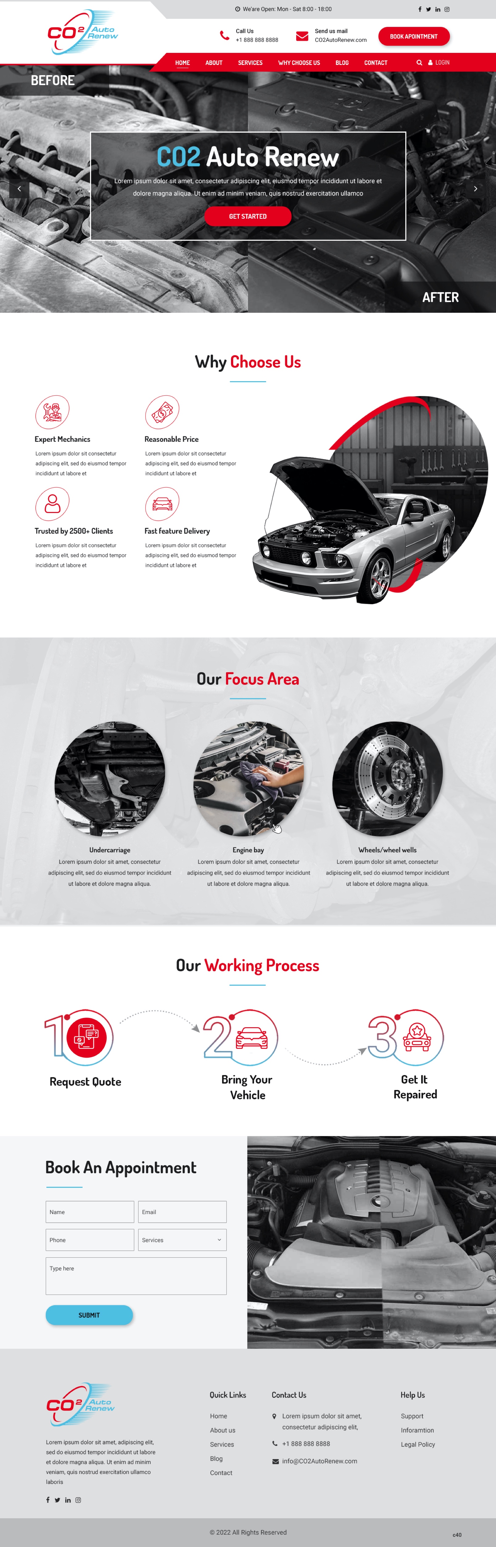 Web Design by pb for Co2 Auto Renew LLC | Design #28231407