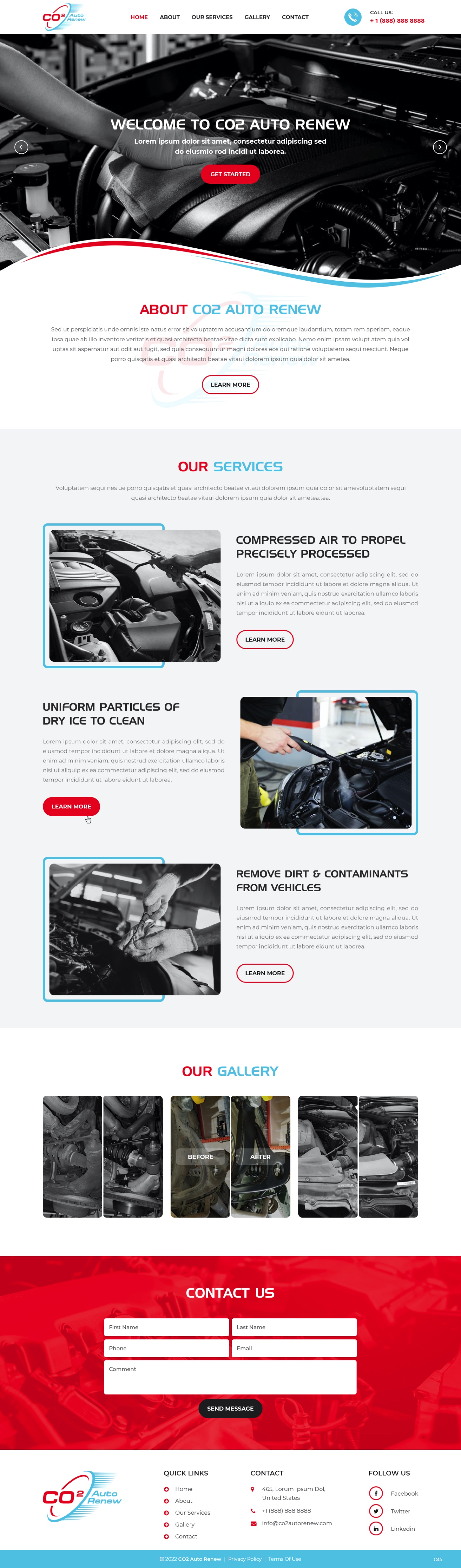 Web Design by pb for Co2 Auto Renew LLC | Design #28231410
