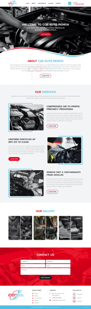 Web Design by pb for Co2 Auto Renew LLC | Design: #28231410