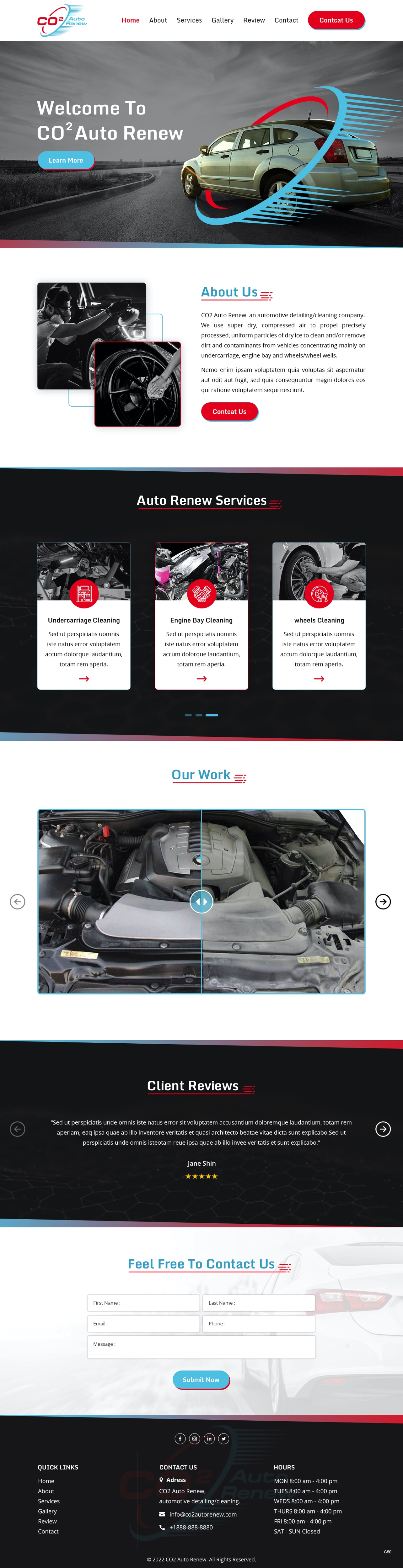 Web Design by pb for Co2 Auto Renew LLC | Design #28231412