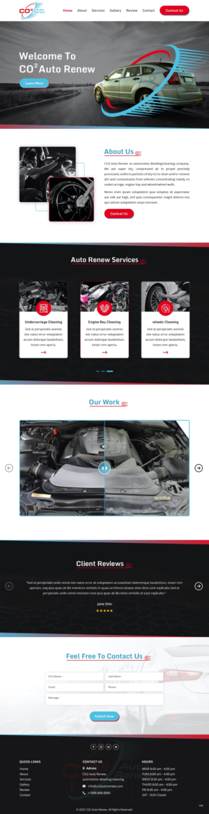 Web Design by pb for Co2 Auto Renew LLC | Design: #28231412