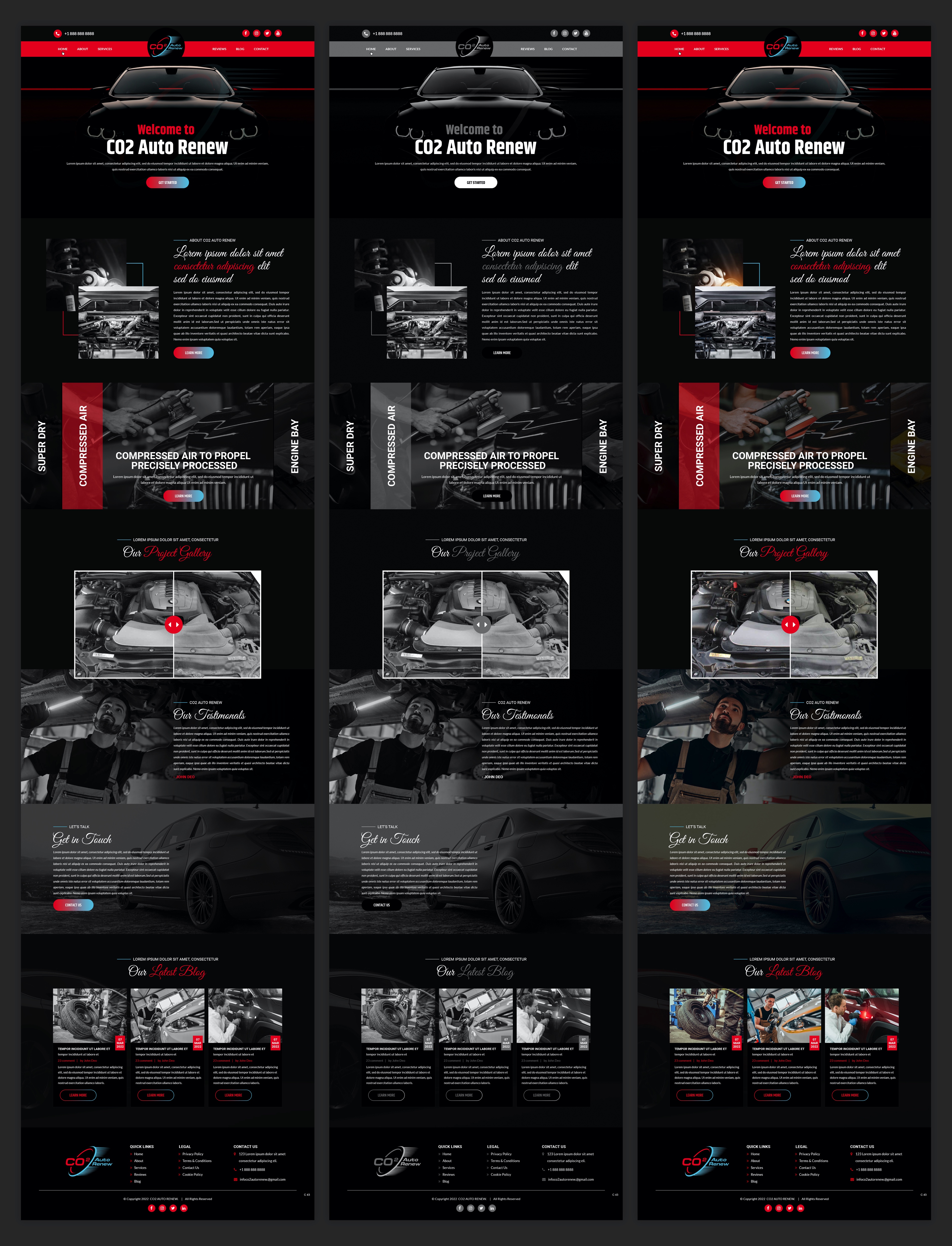 Web Design by pb for Co2 Auto Renew LLC | Design #28231413