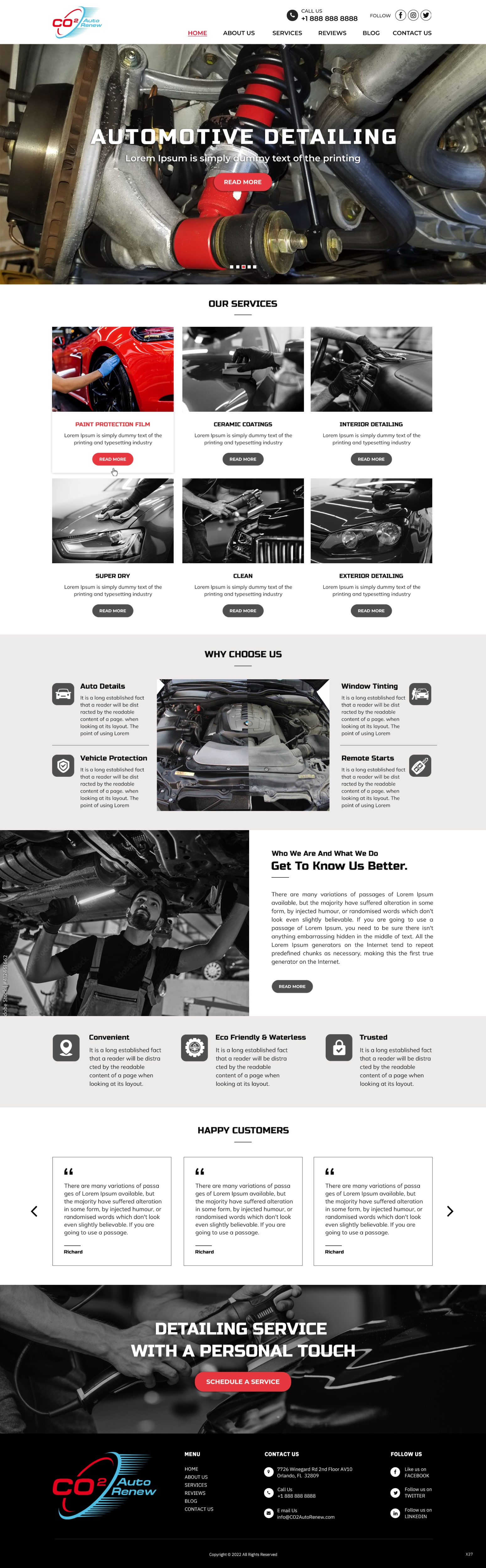 Web Design by pb for Co2 Auto Renew LLC | Design #28231415