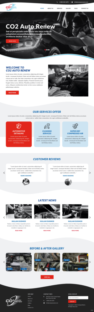 Web Design by pb for Co2 Auto Renew LLC | Design: #28237253