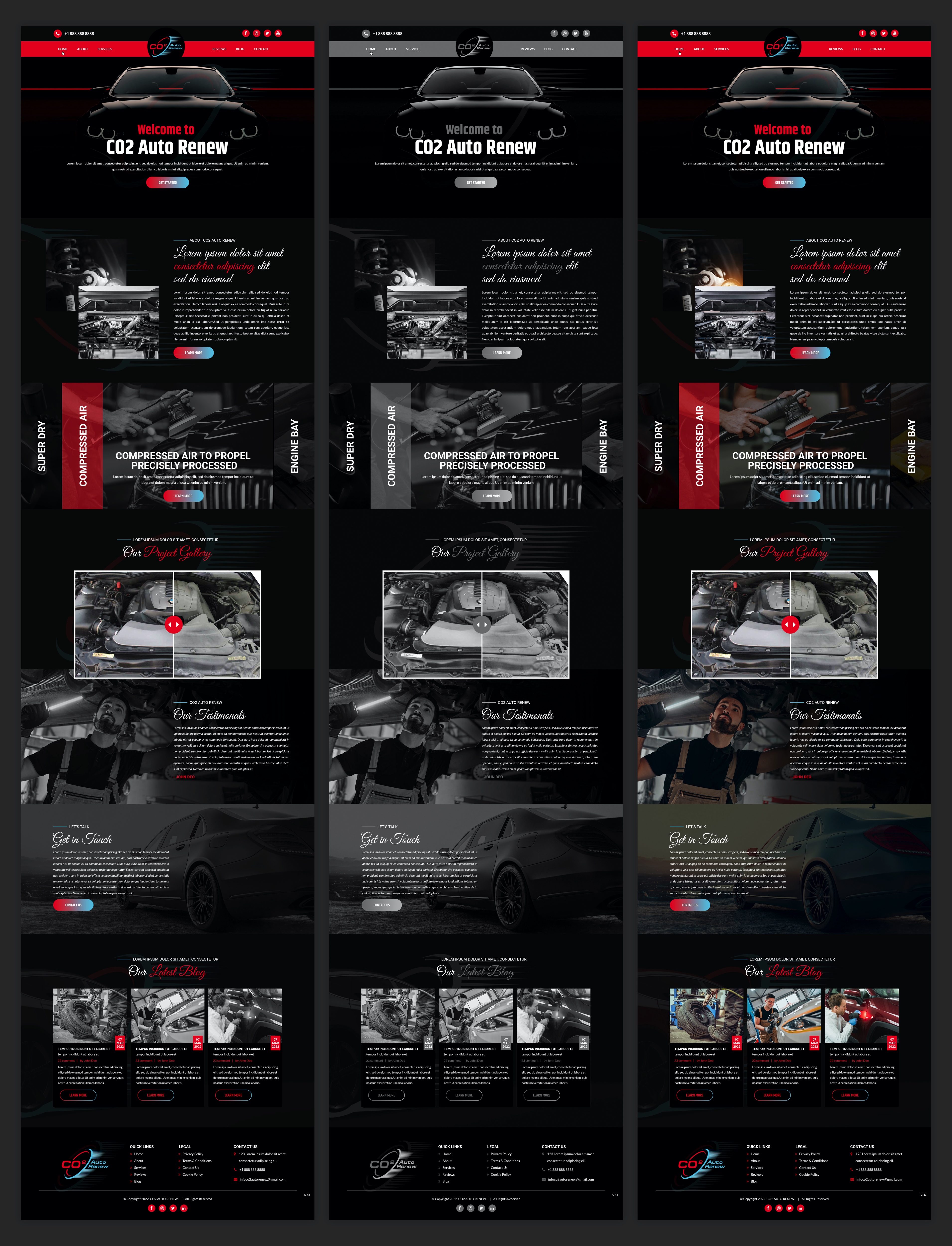 Web Design by pb for Co2 Auto Renew LLC | Design #28237256