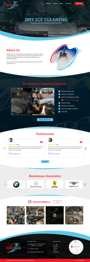 Web Design by Ved Web Services for Co2 Auto Renew LLC | Design: #28243674