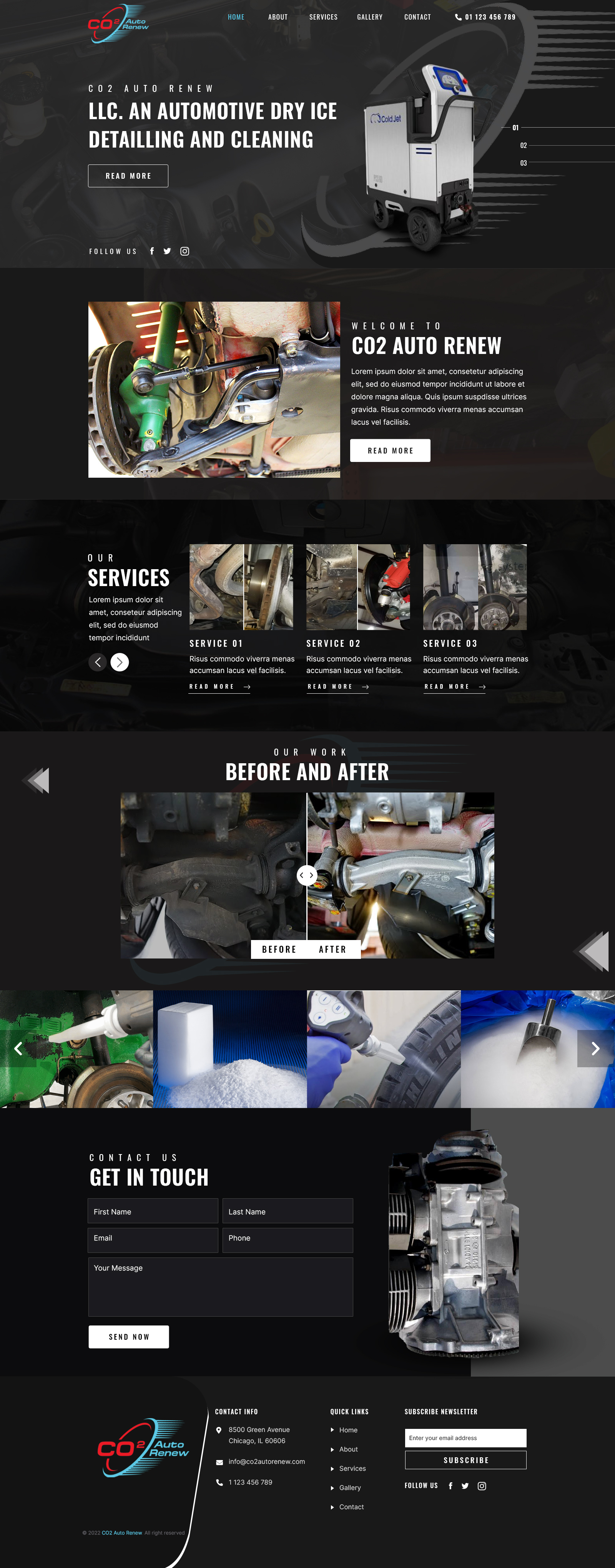 Web Design by sai.designer87 for Co2 Auto Renew LLC | Design #28236470