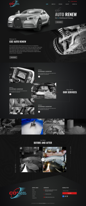 Web Design by sai.designer87 for Co2 Auto Renew LLC | Design: #28243825