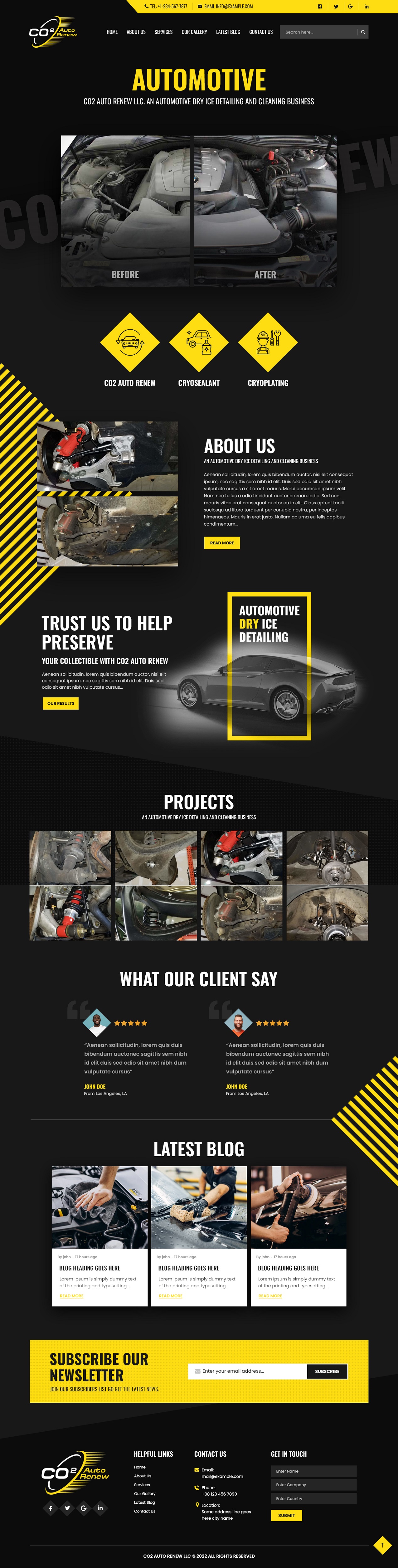 Web Design by nzdesigners for Co2 Auto Renew LLC | Design #28235846