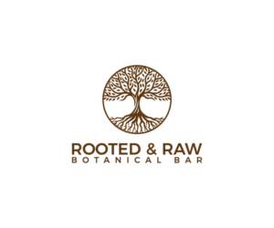 rooted & raw botanical bar | Logo Design by kamruzzaman 5