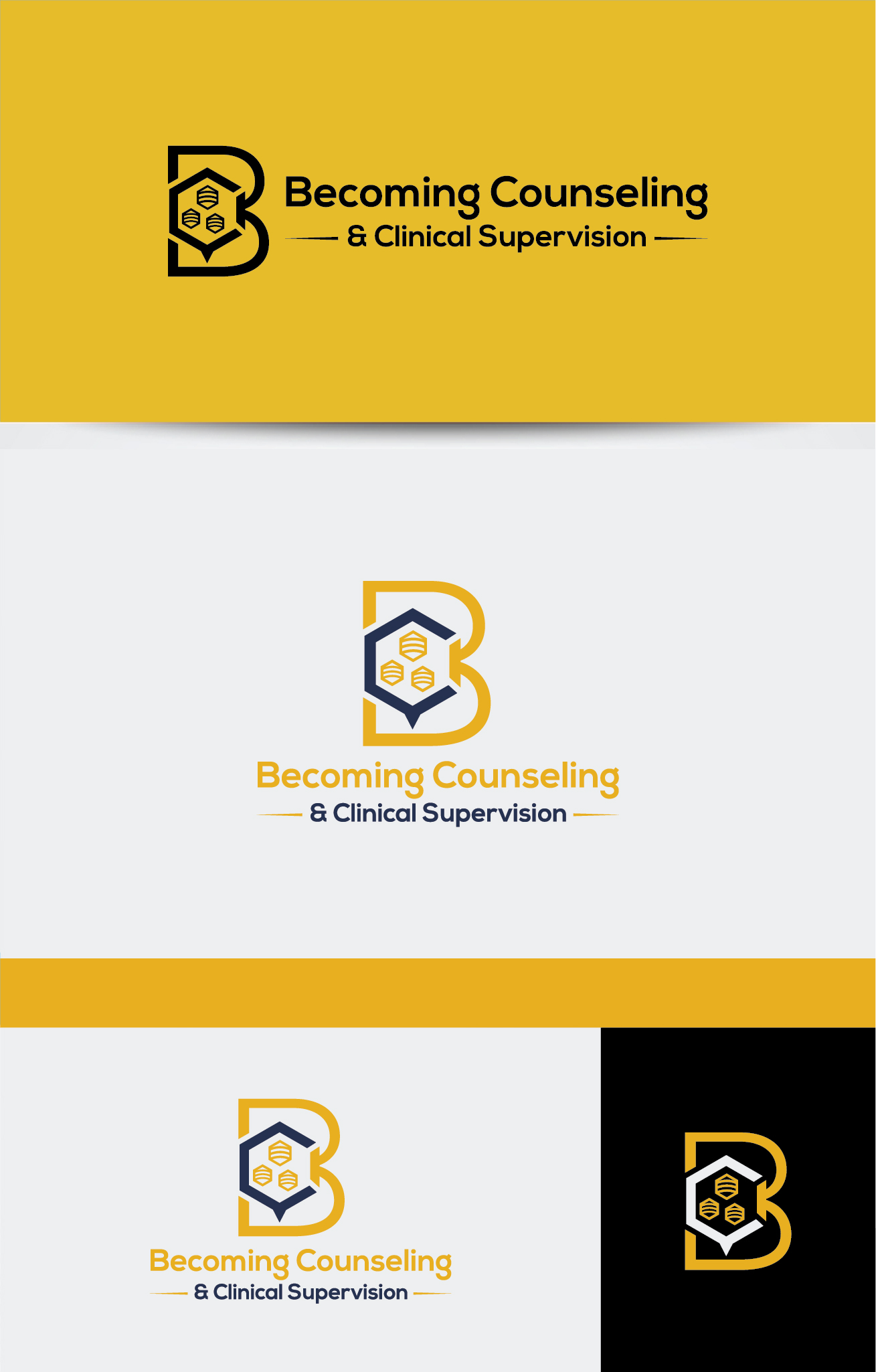 Logo Design by Deziners Zone for Becoming Counseling & Clinical Supervision  | Design #28230893