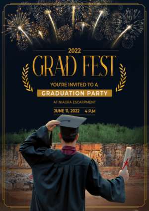 Grad Fest 2022 Party Invitation | Invitation Design by Mandipsingh