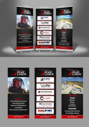 Banners needed for a rail company to showcase services and locations | Graphic Design by KreativeMadz