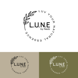 L.U.N.E by Nadz (Luv Your Natural Essence) | Logo Design by zimple