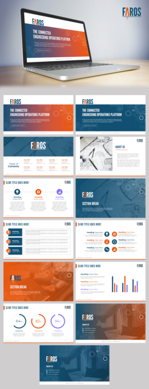 PowerPoint template for a tech startup | Diseño de PowerPoint por n2presents