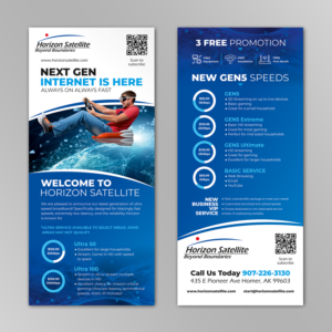 Flyer redesign to include new internet speed packages | Design de Flyer par KreativeMadz